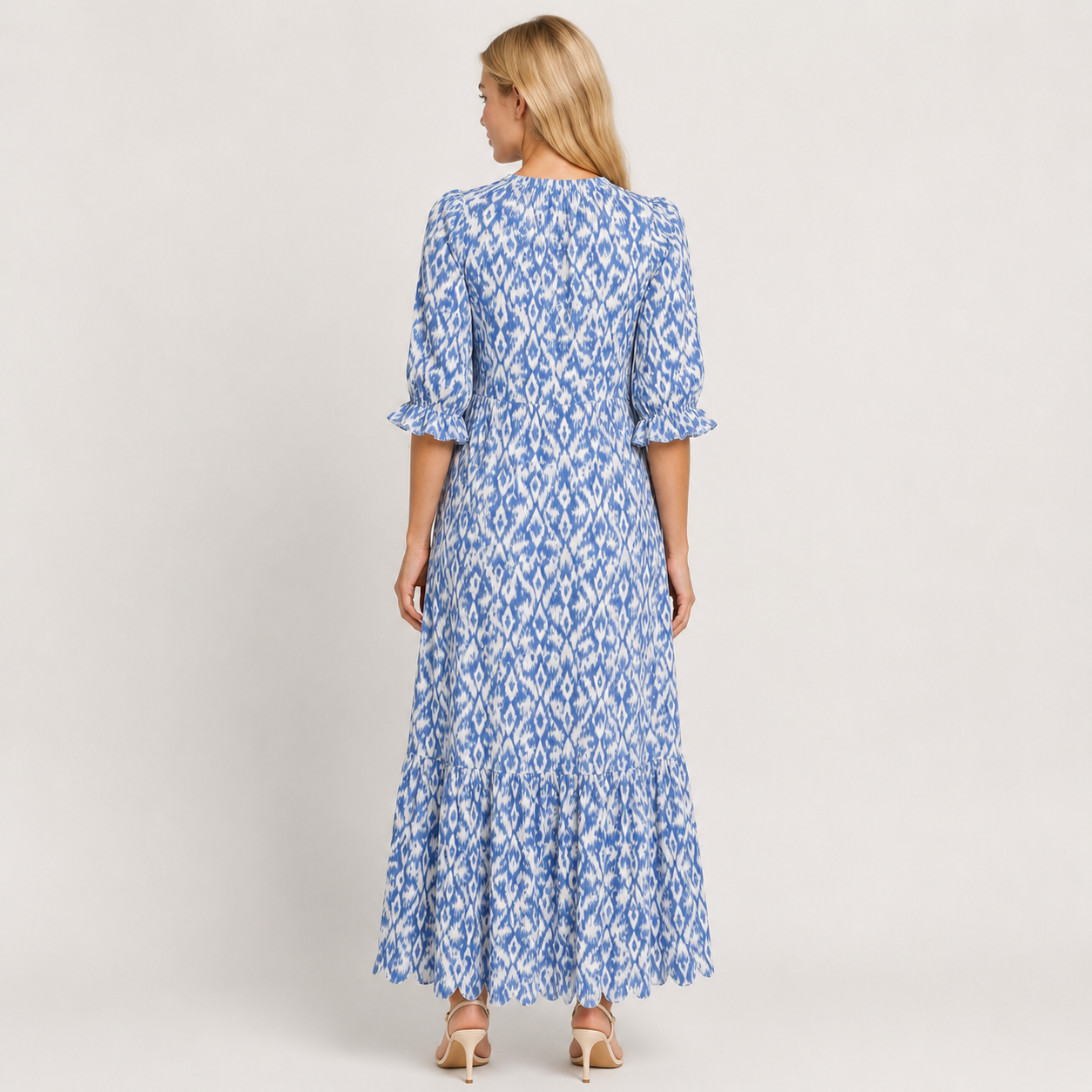 Women's Boho Beach Dress, Flowy Lightweight Fringe Summer Holiday Dress