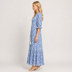 Women's Boho Beach Dress, Flowy Lightweight Fringe Summer Holiday Dress