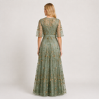 Women's Chiffon Midi Dress, Flowy Elegant Spring & Summer Day-to-Evening Dress
