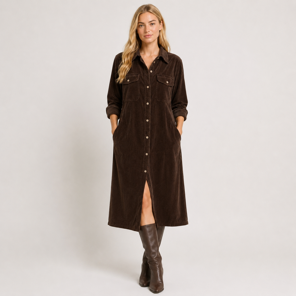 Women's Flared-Hem Dress, Flowy Lightweight Elegant Work, Evening & Everyday Dress