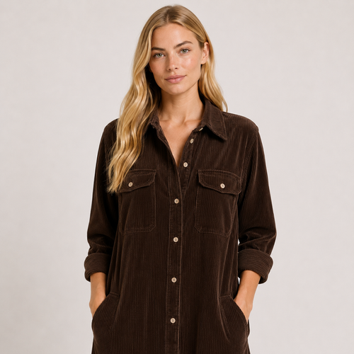 Women's Flared-Hem Dress, Flowy Lightweight Elegant Work, Evening & Everyday Dress