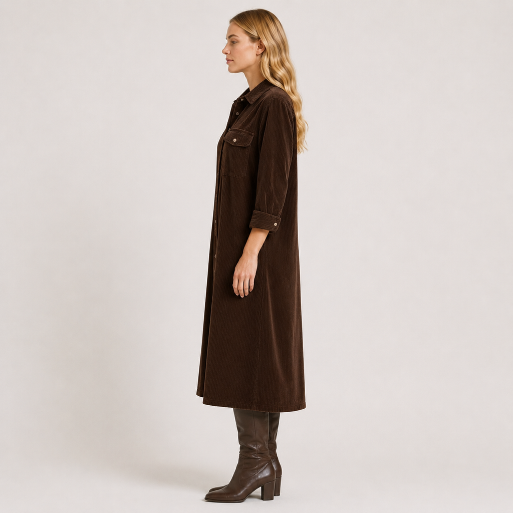 Women's Flared-Hem Dress, Flowy Lightweight Elegant Work, Evening & Everyday Dress