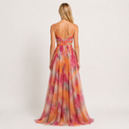 Women's Floral Maxi Dress, Flowy Sleeveless Summer Wedding Guest & Holiday Dress