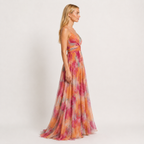 Women's Floral Maxi Dress, Flowy Sleeveless Summer Wedding Guest & Holiday Dress