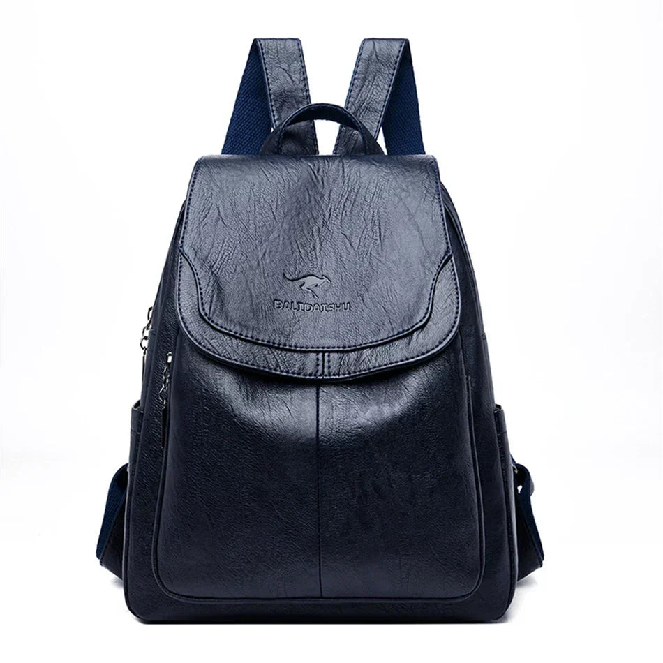 Backpack with laptop compartment and adjustable padded straps - Dark Blue