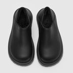Faux-fur lined loafers with wide fit and cushioned sole