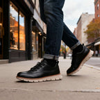 Men's Brogue Trainers with Perforated Detail