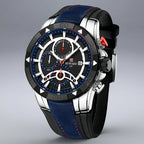Men's chronograph watch with leather strap - Sapphire Steel