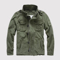 Men's classic long sleeve jacket with pockets - Vert Armée