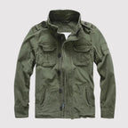 Men's classic long sleeve jacket with pockets - Vert Armée