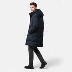 Men's Down Parka Hooded Winter Coat Tailored Fit