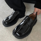 Men's Dress Shoes Split-Toe Patent Leather