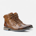 Men's Faux Leather Boots Lightweight Retro-Inspired