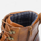 Men's Faux Leather Boots Lightweight Retro-Inspired