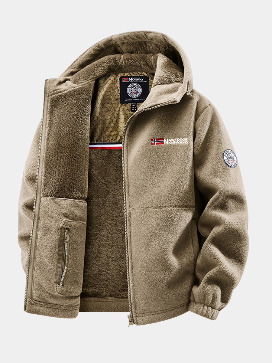 Men's Thermal Hooded Fleece Jacket