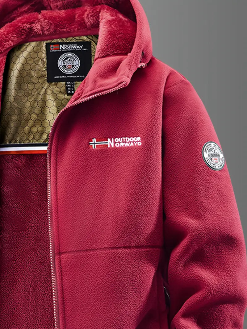 Men's Thermal Hooded Fleece Jacket