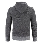Men's cotton blend hoodie with drawstring hood