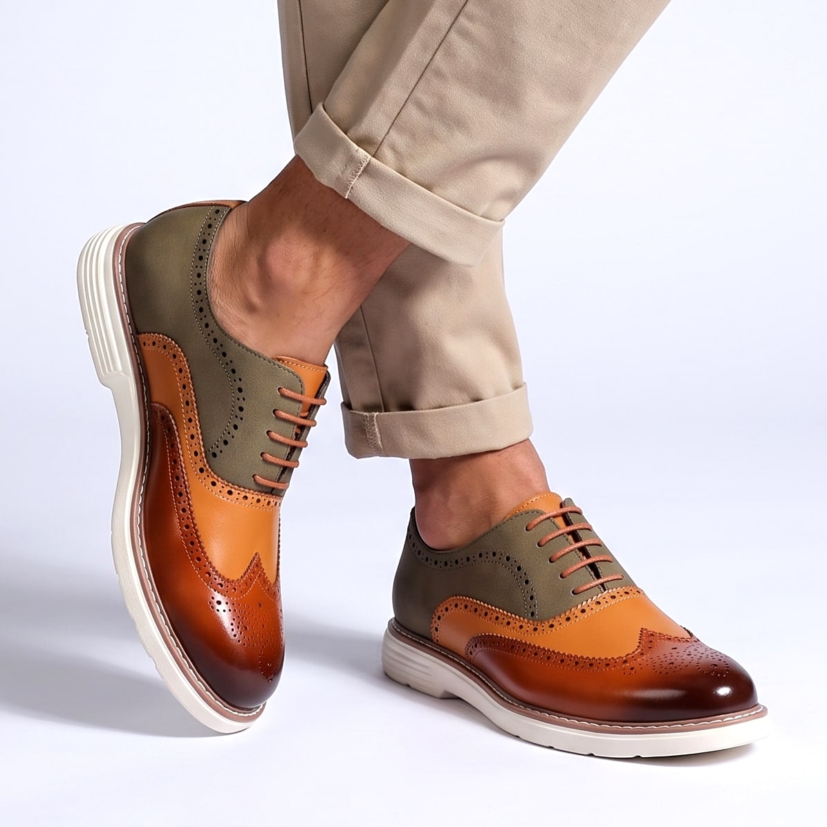 Men's Oxford Shoes Faux Leather Wingtip