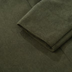 Men's Short Coat Corduroy High Collar Fitted Cut