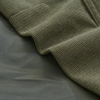 Men's Short Coat Corduroy High Collar Fitted Cut
