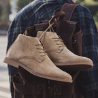 Men's Suede Chukka Boots with Pointed Toe