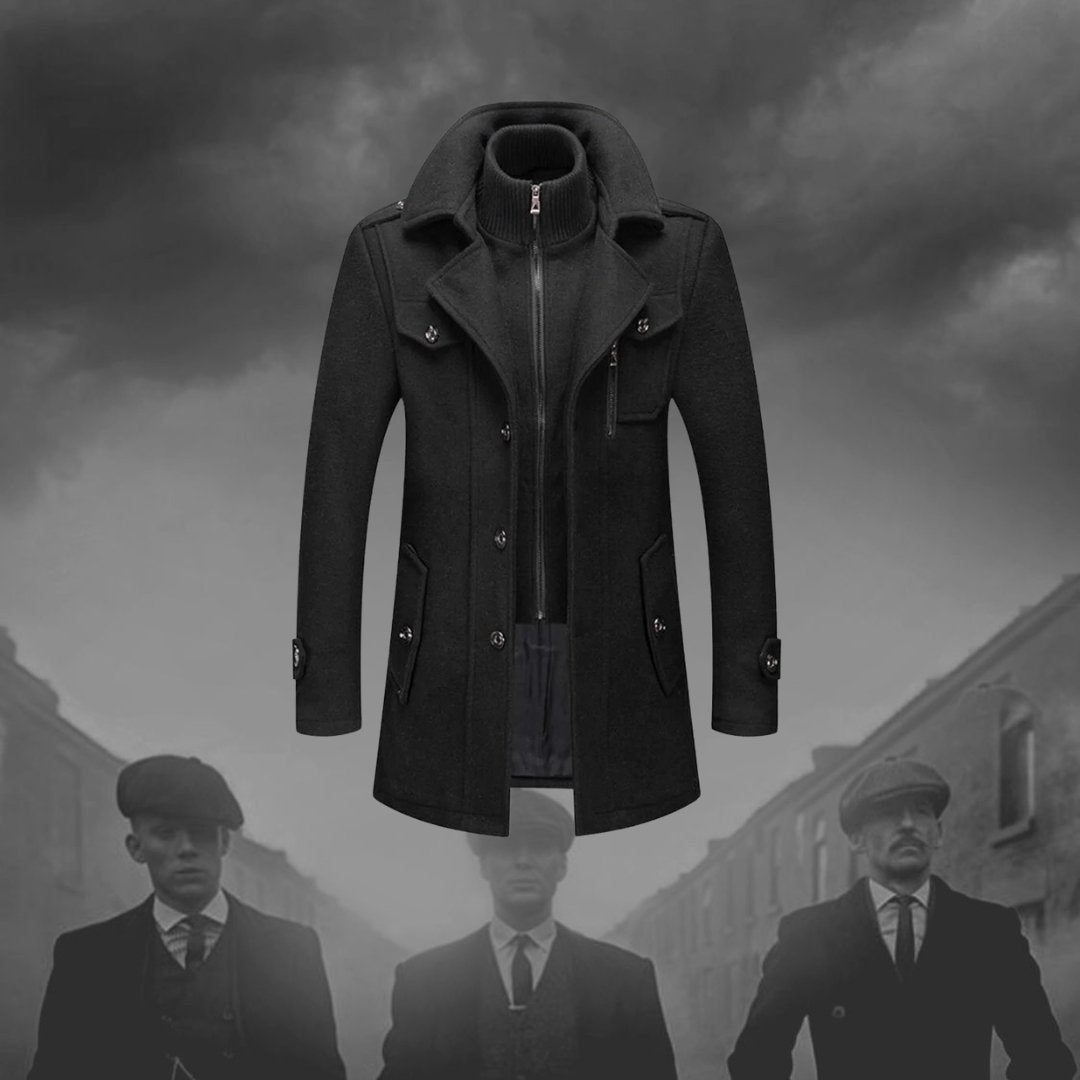 Men's Winter Coat Two-Piece Set with Lined Inner Gilet