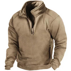 Men's Windproof Warm Winter Jumper - Brown