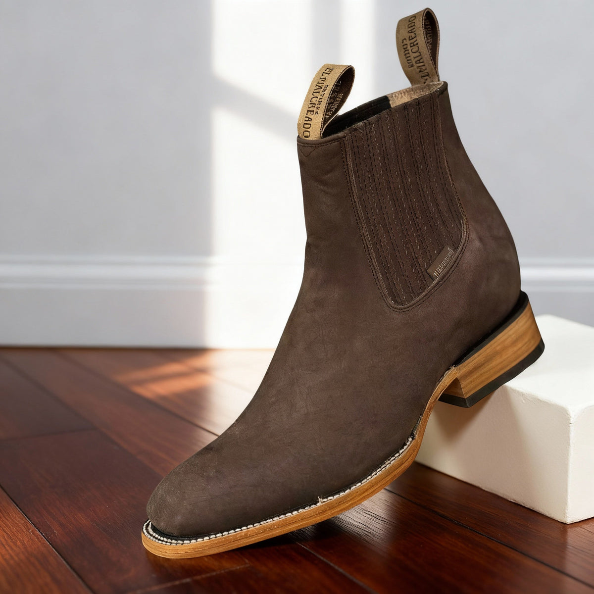 Ranch Boots Western Style with Elastic Side Panels