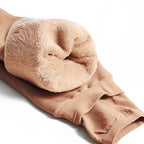 Women's fleece-lined high waist leggings - Beige