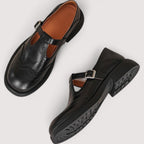 Women's Mary Jane Orthopaedic Leather Shoes with Ankle Strap