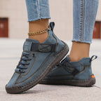 Women's orthopaedic trainers with adjustable strap and cushioned sole - Navy