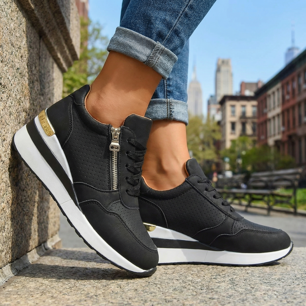 Women's Orthopaedic Wedge Trainers