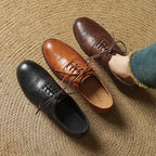 Women's Oxford Shoes Genuine Leather Lace-Up Comfort Insole