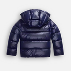 Women's quilted padded jacket with slim fit and glossy finish