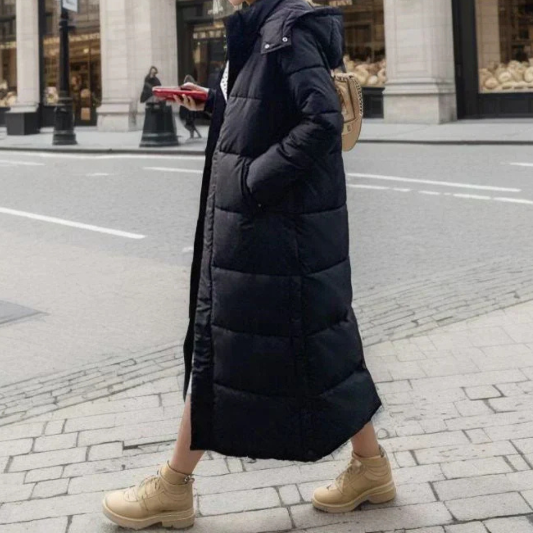 Women's Winter Coat Wool-Polyester Blend Tailored Regular Fit