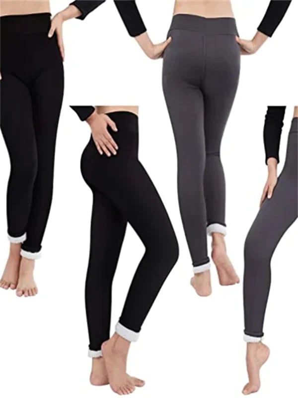Women's winter trousers with fleece lining and stretch fabric